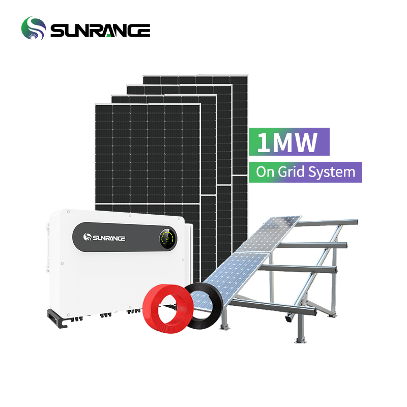 Sunrange 1MW 2MW 3MW Grid Tie Utility PV Solution Solar Farm